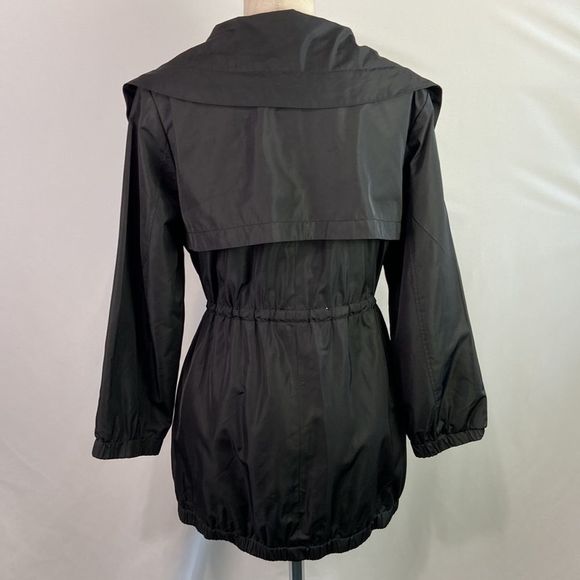 Elie Tahari black nylon zip 3/4 jacket - Picture 12 of 16